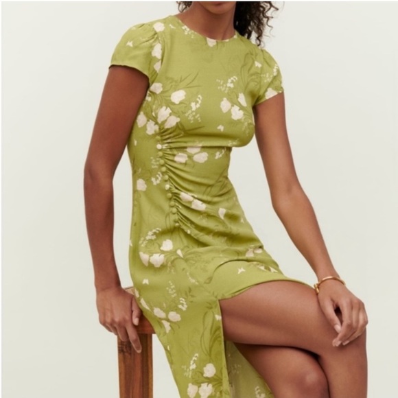 Reformation Frasier Dress Desiree Size 2 - Picture 1 of 4